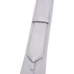 Silberne Elegante eterna Schmale Krawatten für Herren zur Hochzeit 