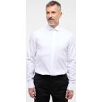 Weiße Elegante Langärmelige eterna Slim Fit Hemden aus Baumwolle für Herren Größe S 