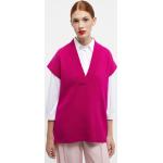 Pinke eterna V-Ausschnitt Strick-Pullunder aus Kaschmir für Damen Größe XL 