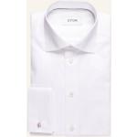 Weiße Business ETON Slim Fit Hemden aus Baumwolle für Herren 