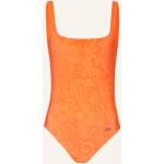 Reduzierte Hellorange Paisley Etro Damenbadeanzüge & Damenschwimmanzüge Orangen aus Elastan Größe M 