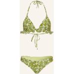 Reduzierte Hellgrüne Etro Triangel Bikinis aus Elastan für Damen Größe S 