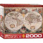 2000 Teile Eurographics Puzzles Weltkarte aus Pappkarton 