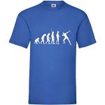 Evolution Usain Bolt Männer T-Shirt Royal Blau XXL
