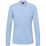 Hellblaue HUGO BOSS HUGO Slim Fit Hemden aus Elastan für Herren 