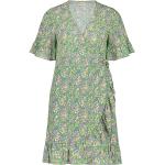 Reduzierte Grüne Kurzärmelige Fabienne Chapot Mini Nachhaltige V-Ausschnitt Partykleider aus Viskose für Damen Größe S 