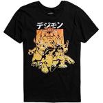 Fashion Men's Summer T-Shirt Printed Digimon Agumon Digivolution Kana T-Shirt Men Casual Shirt