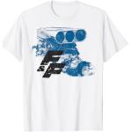 Fast & Furious Blue Hue Engine Block Distressed Logo T-Shirt