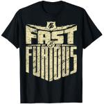 Fast & Furious Distressed Lightning Bolt Word Stack T-Shirt