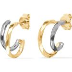 Bicolor Ringe poliert aus Gold für Damen 