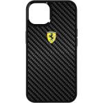 Ferrari FEHCP13SFCABK iPhone 13 mini 5,4 schwarz / schwarzes Hardcase On Track Real Carbon