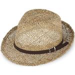 Braune Fiebig Sommerhüte aus Seegras für Damen 