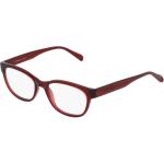 Rote Ovale Vollrand Brillen aus Kunststoff für Damen 