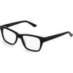 Schwarze Rechteckige Vollrand Brillen für Herren 