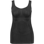 Schwarze Samoon Miederhemden aus Elastan für Damen Größe XL Große Größen 