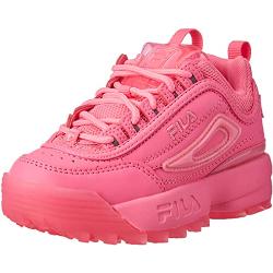FILA Disruptor T Kids Sneaker, Knockout Pink, 30 EU