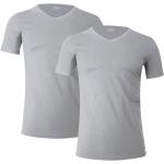 Graue Kurzärmelige Fila V-Ausschnitt V-Shirts aus Jersey für Herren Größe M 2 Teile 