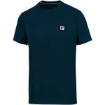 Marineblaue Atmungsaktive Fila V-Ausschnitt Herrentennisshirts aus Polyester Größe S 