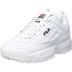 FILA Unisex Kinder Disruptor Teens Sneaker, White, 39 EU