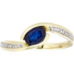 Blaue FIRETTI Ringe mit Stein aus Gold 9K für Damen 