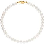 Weiße FIRETTI Perlenarmbänder aus Gold 10K für Damen zu Weihnachten 