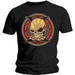 Five Finger Death Punch Herren Decade of Destruction T-Shirt, Schwarz (Black Black), Medium