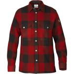 Rote Fjällräven Canada Holzfällerhemden aus Wolle für Herren Größe M 