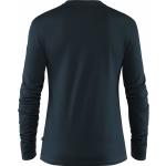 Marineblaue Fjällräven Singi Henley Shirts aus Merinowolle für Herren Größe S 