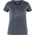 Reduzierte Marineblaue Fjällräven Nachhaltige T-Shirts aus Jersey für Damen Größe S 