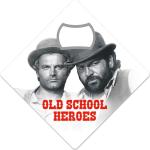 Flaschenöffner Bud Spencer "Old School Heroes" schwarz/weiß/rot