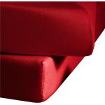 Rote Fleuresse Colours Spannbettlaken & Spannbetttücher aus Mako Satin trocknergeeignet 200x200 cm 1 Teil 