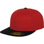 Rote Print Streetwear Flexfit Fitted Caps für Herren Größe M 