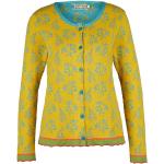 Gelbe Casual FLOMAX Damencardigans & Damenstrickjacken aus Baumwolle Größe XL 