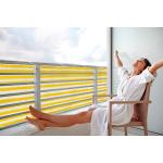 Gelbe Balkonsichtschutz & Balkonverkleidung aus HDPE 