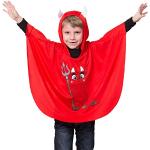 Rote Print Folat Meme / Theme Halloween Faschingsumhänge für Kinder aus Polyester Einheitsgröße 