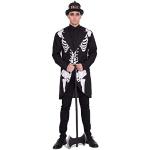 Schwarze Folat Meme / Theme Halloween Skelett Kostüme aus Polyester für Herren Größe XXL 