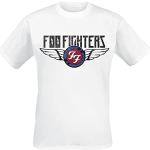 Foo Fighters Flash Wings Männer T-Shirt weiß S 100% Baumwolle Band-Merch, Bands