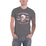 Foo Fighters Herren Matter of TIME T-Shirt, Grau (Charcoal), (Herstellergröße: Large)