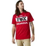 Reduzierte Rote Kurzärmelige FOX Honda T-Shirts Fuchs für Damen Größe M 