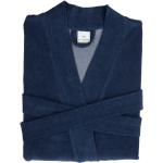 Blaue Klassische Herrenbademäntel & Herrensaunamäntel aus Jersey maschinenwaschbar Größe S 