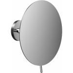 Silberne Moderne Frasco Kosmetikspiegel & Schminkspiegel 24 cm aus Chrom mit Vergrößerung 