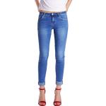 Dunkelblaue Slim Jeans für Damen Größe L 