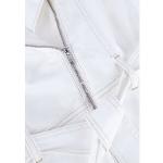 Reduzierte Weiße Mini Partykleider für Damen Größe XL 