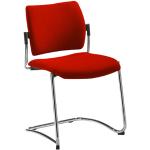 Rote Besucherstühle & Konferenzstühle aus Polyester gepolstert 