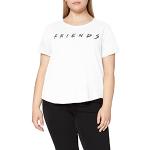 Friends Damen Titles T Shirt, Weiß, L EU