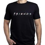 Friends Logo Friends Tshirt Herren T-Shirt Schwarz M