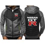 Frühling und Herbst Nissan GTR Logo Mens Hoodies Casual Hoodey Sportswear Male Cardigan Jacket Sweatshirt Hip Hop Coats
