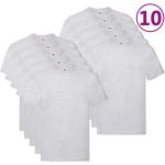 Graue Kinder-T-Shirts aus Baumwolle für Babys 10 Teile 