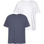 Reduzierte Blaue Fruit of the Loom T-Shirts aus Baumwolle für Herren Größe 3 XL Große Größen 2 Teile 