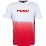 FUBU T Shirt Corporate Grad. Football, Athletics Harlem Jersey, Varsity Mesh, Sprts (Corpate Gradient White/red, M)